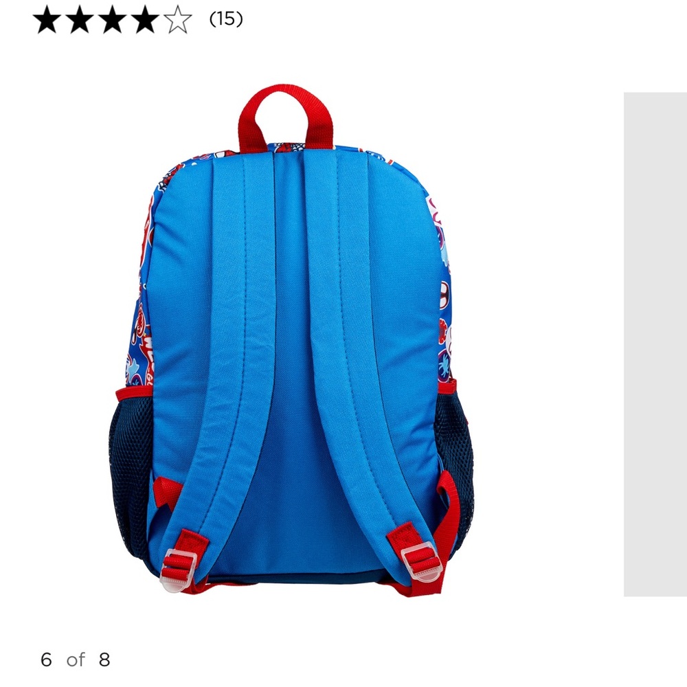 Marvel Spidey 5 pieces backpack, lunch kit, case, keychain and carabiner - Picture 5 of 6